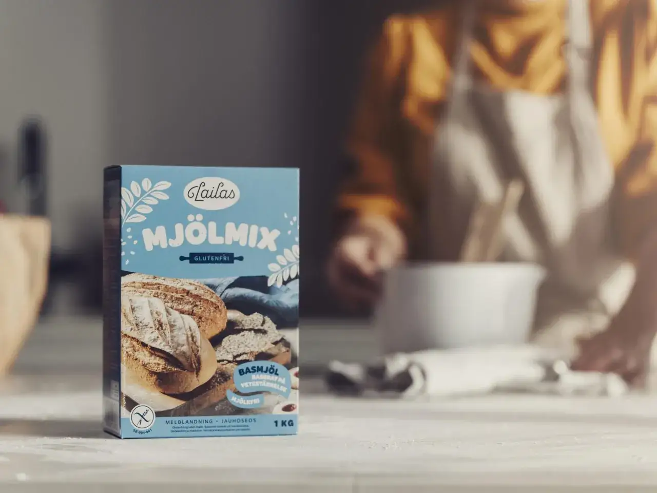 Lailas Mj&ouml;lmix, en glutenfri mj&ouml;lblandning perfekt f&ouml;r att baka en h&auml;rlig pajdeg.