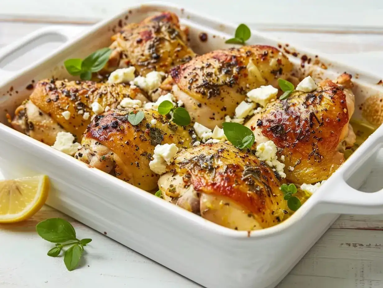 Ugnsbakade kycklingl&aring;rfile med fetaost och &ouml;rter. Ett fantastiskt kycklingl&aring;rfile recept som &auml;r l&auml;tt att laga.